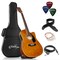 Ashthorpe Full-Size Cutaway Thinline Acoustic-Electric Guitar Package - Premium Tonewoods